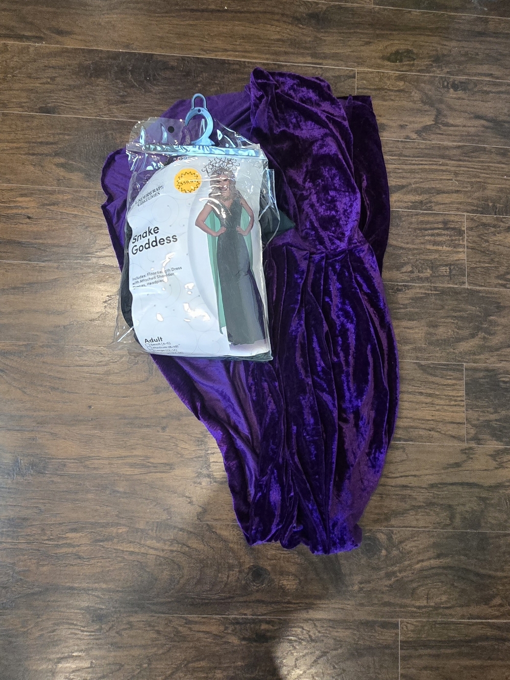 Adult Snake Goddess Costume & Cape XL